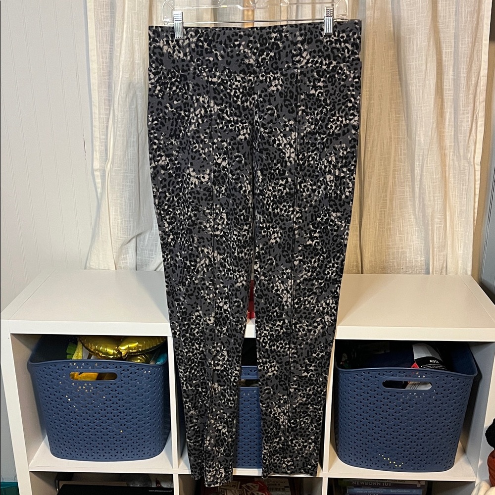Seven7 Leopard Print Leggings, Size L
